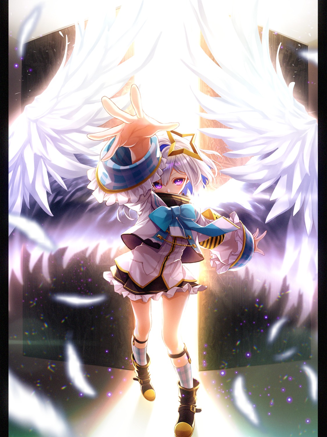 amane_kanata angel fenrir_(fenlil0316) hololive wings