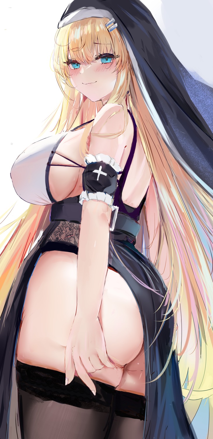 ass lshiki no_bra nopan nun see_through thighhighs