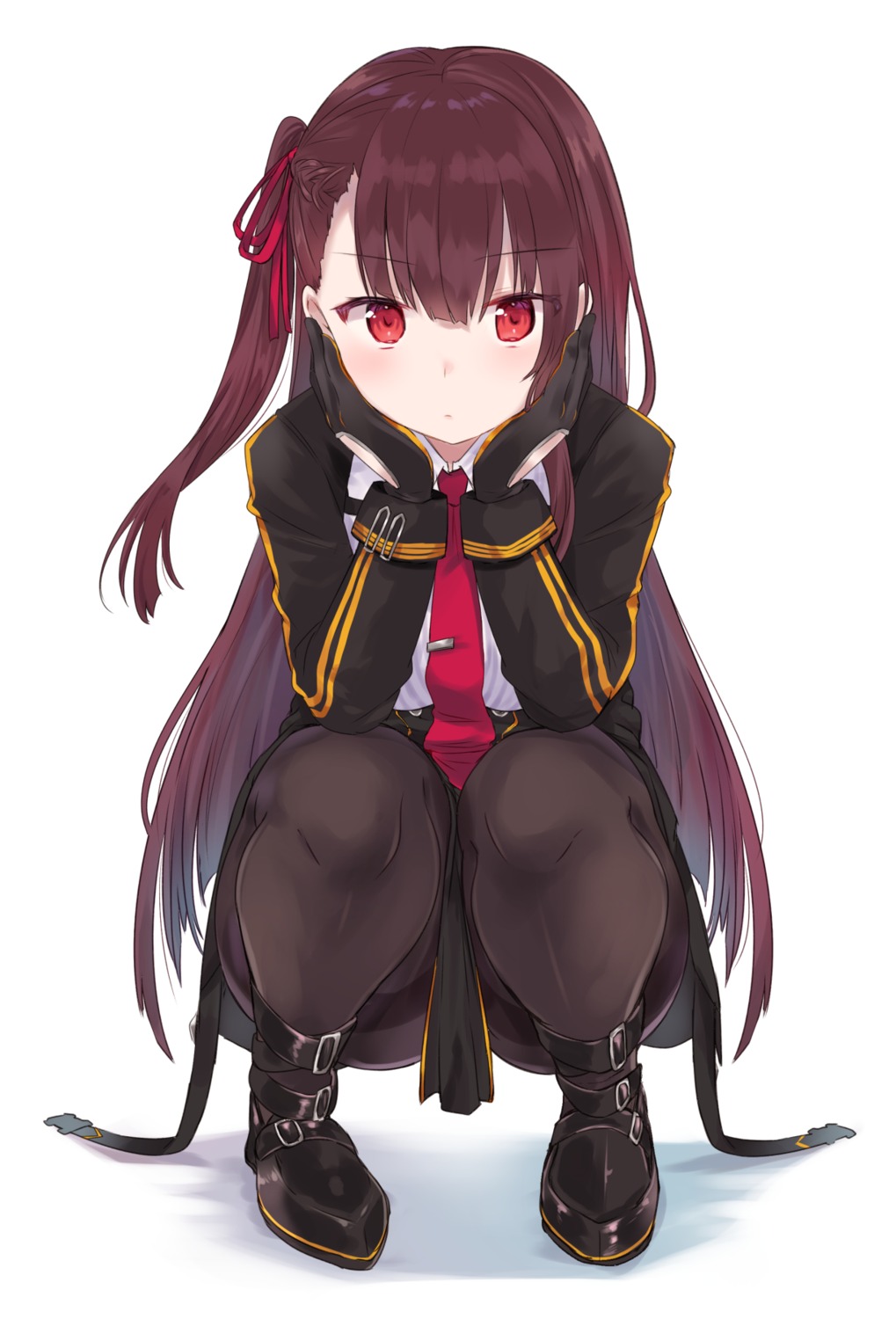 chiune_(yachi) girls_frontline pantyhose uniform wa2000_(girls_frontline)