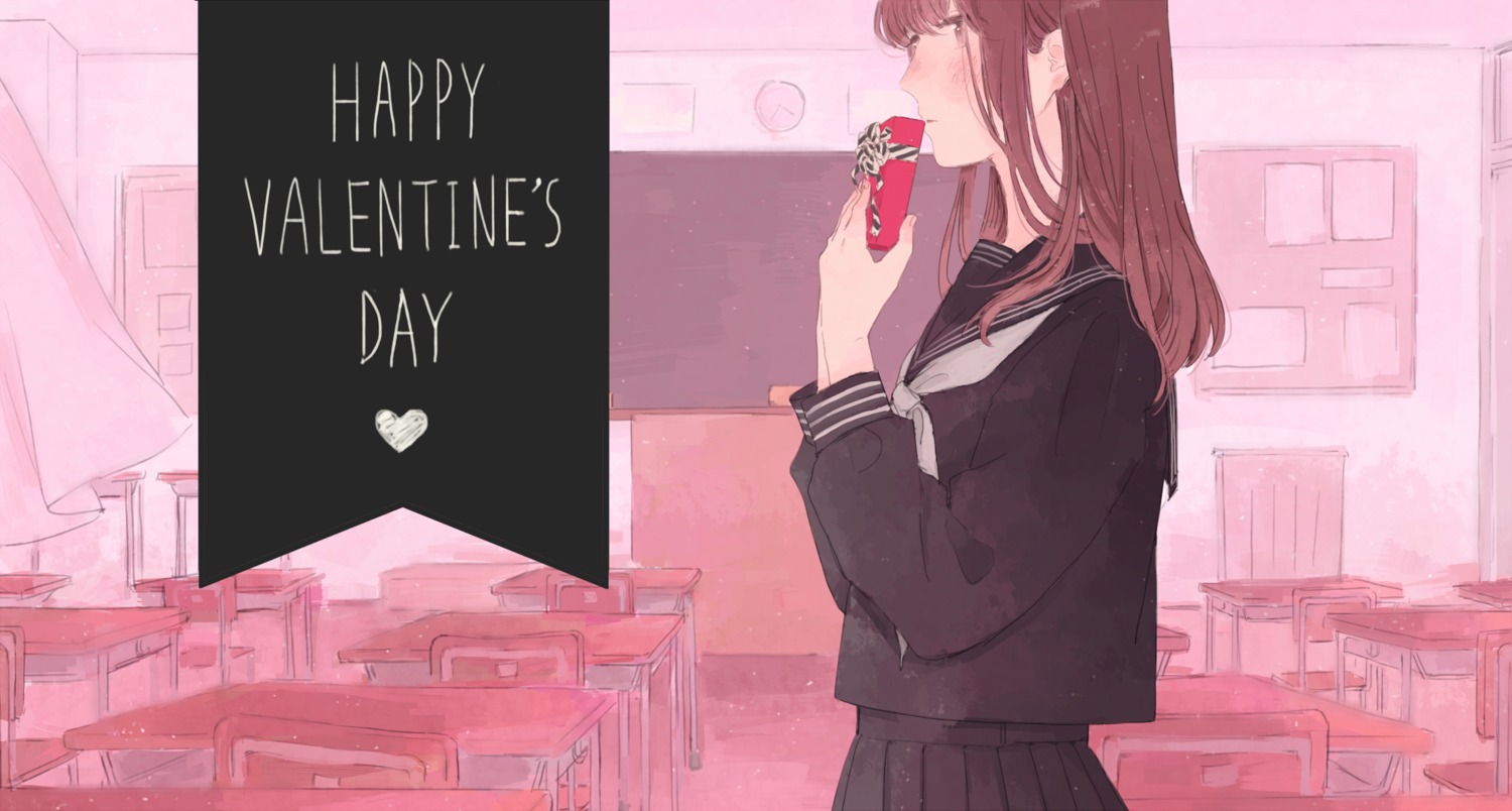 haruko_(milk_tea) seifuku valentine