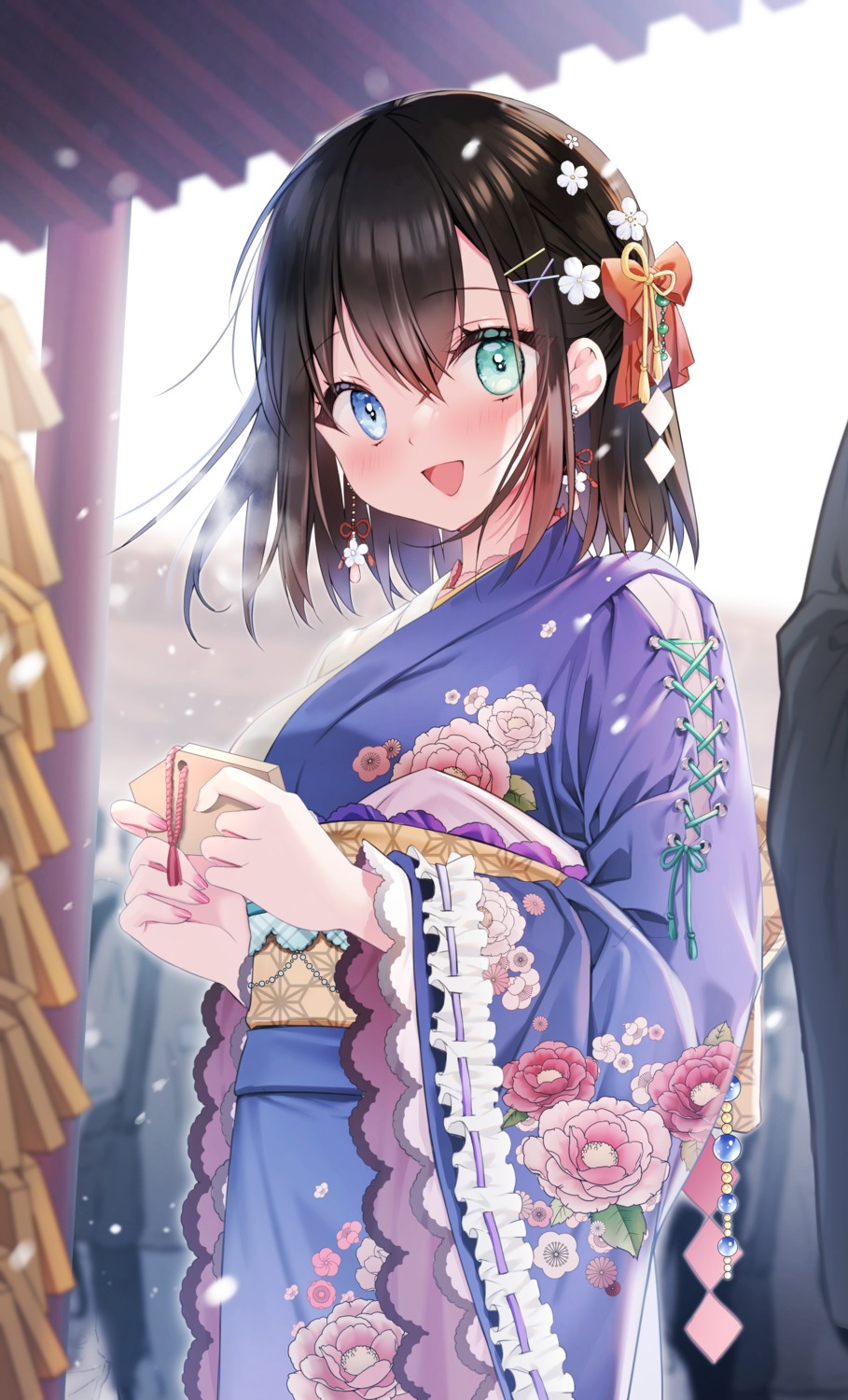 heterochromia kimono yoruhoshi_owl