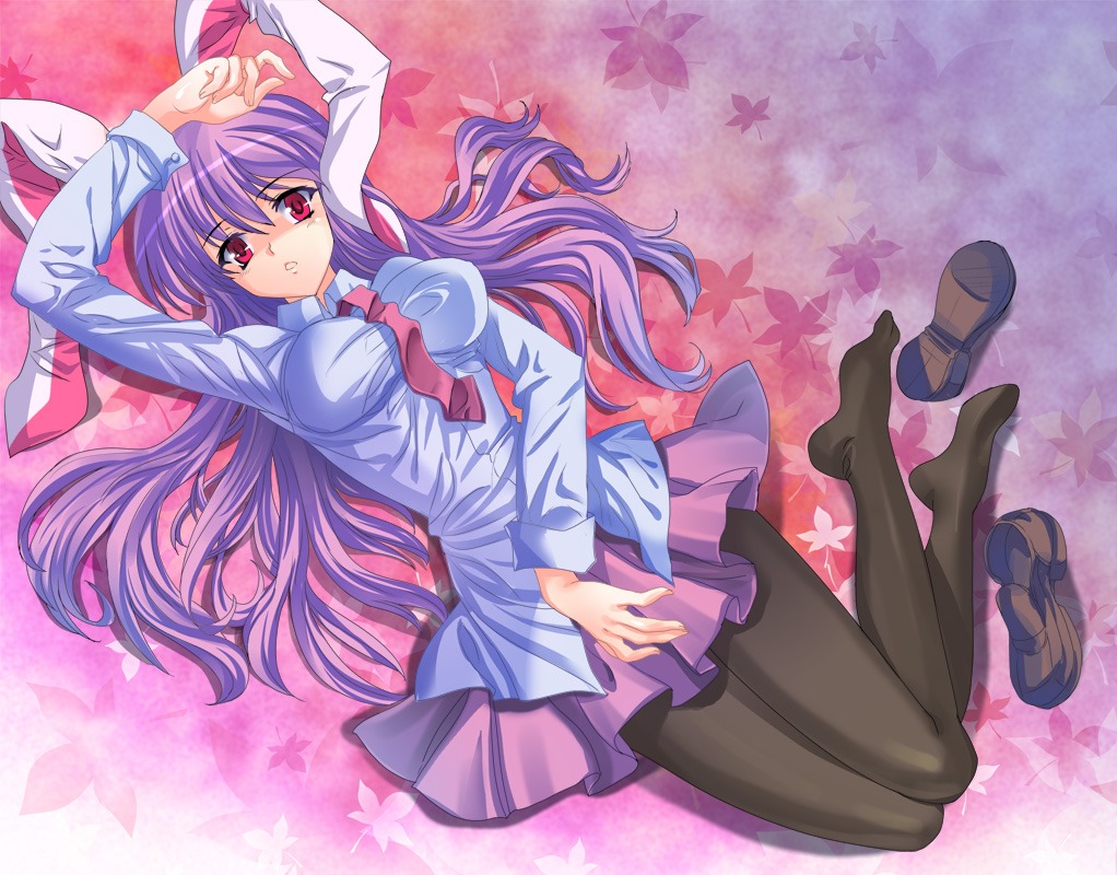 animal_ears pantyhose pico_(artist) reisen_udongein_inaba touhou