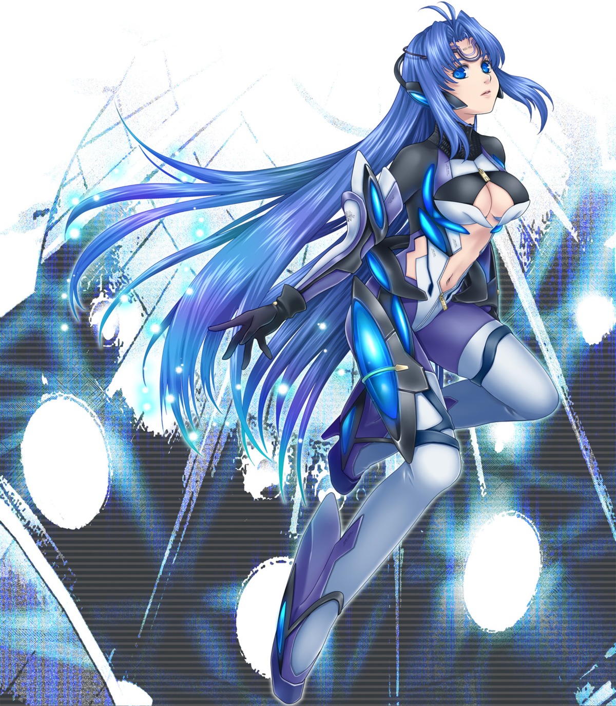 bodysuit cleavage kos-mos ohse xenosaga