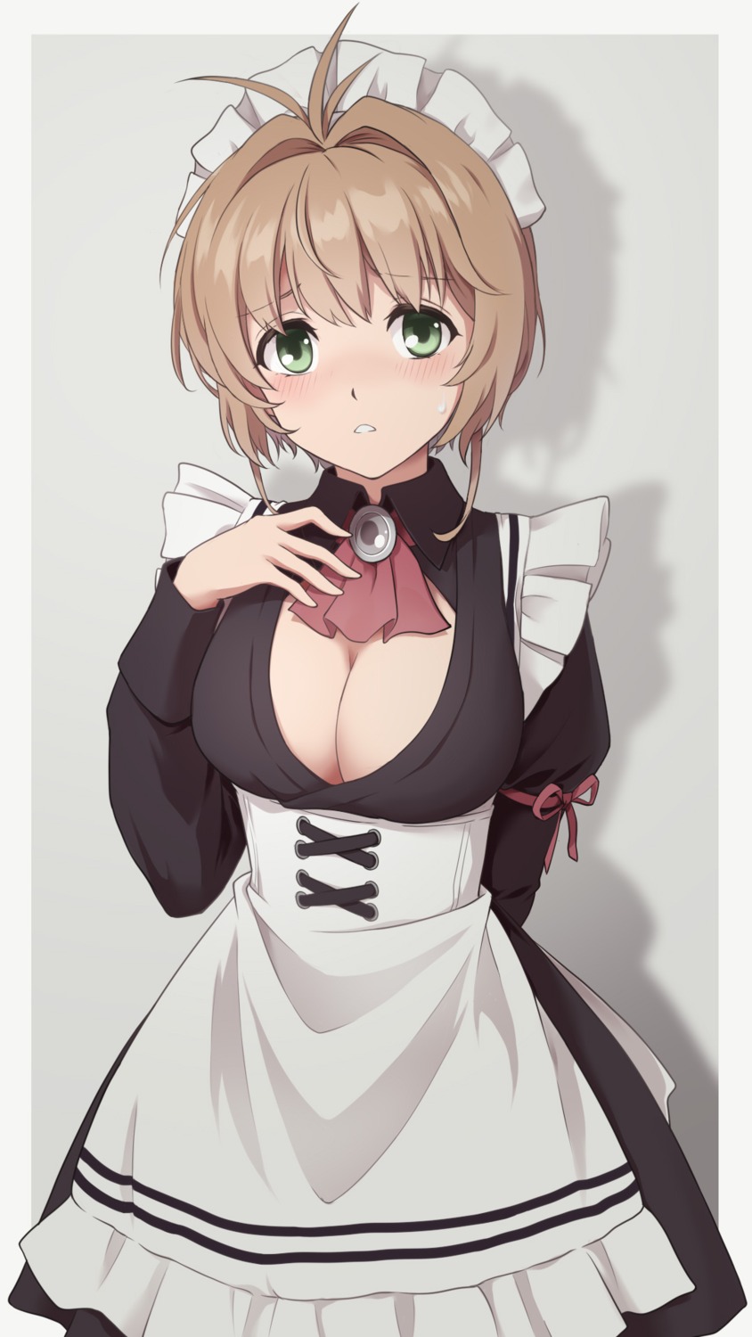 card_captor_sakura kinomoto_sakura laofuzi_dai_bansho maid no_bra