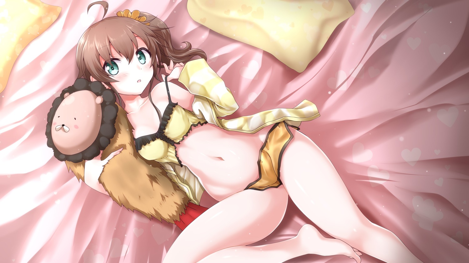 g_(desukingu) hololive lingerie natsuiro_matsuri open_shirt undressing