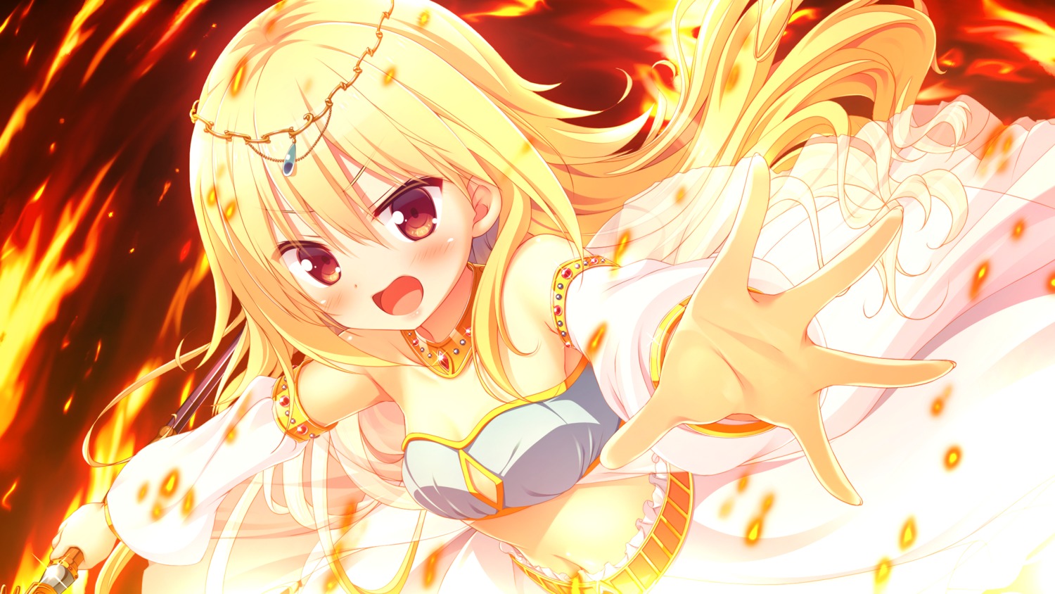 alcot game_cg hisama_kumako narukawa_iris yomegami_my_sweet_goddess!