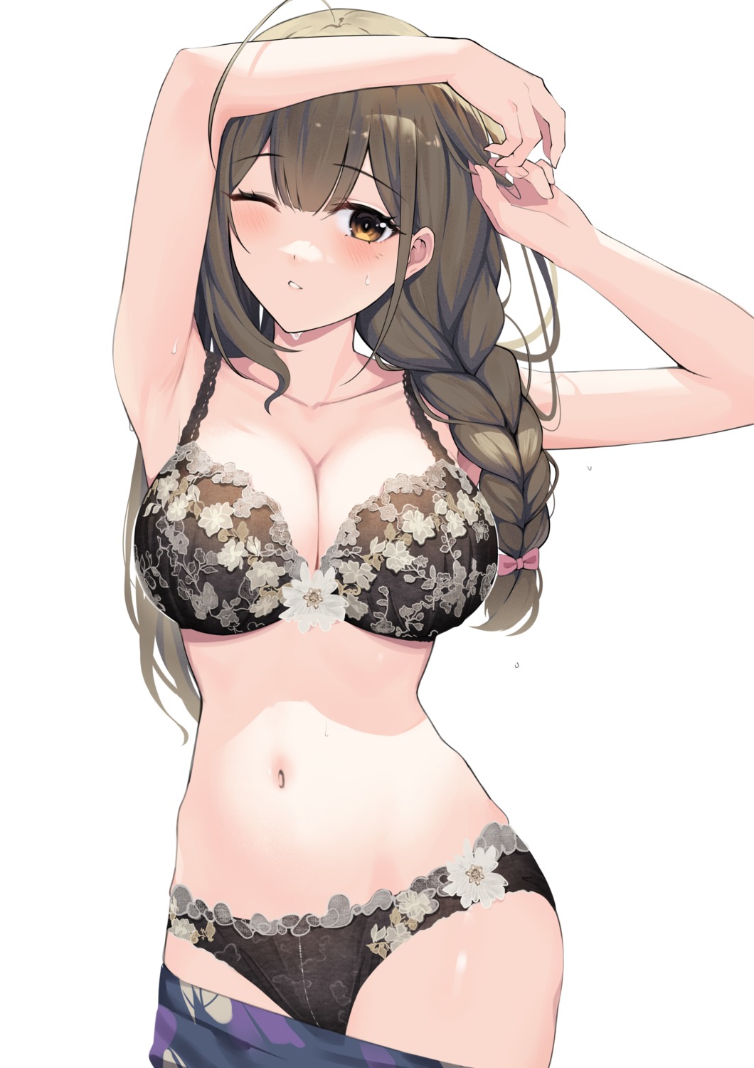 bra cleavage gin00 kuwayama_chiyuki pantsu the_idolm@ster the_idolm@ster_shiny_colors