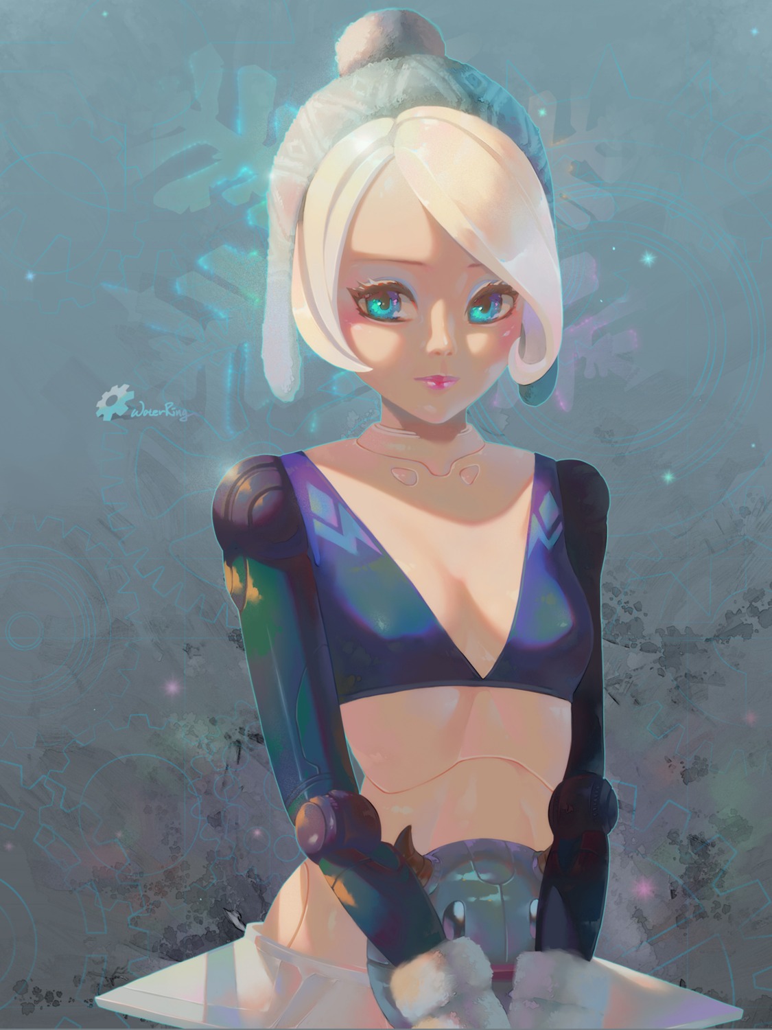cleavage league_of_legends mecha_musume orianna_reveck waterring