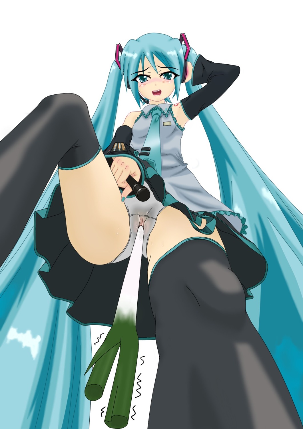 hatsune_miku masturbation pantsu tagme thighhighs vocaloid