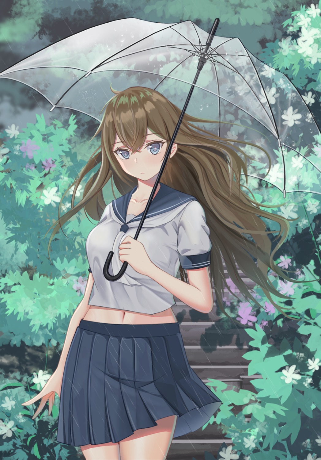 seifuku tujiu_sama umbrella