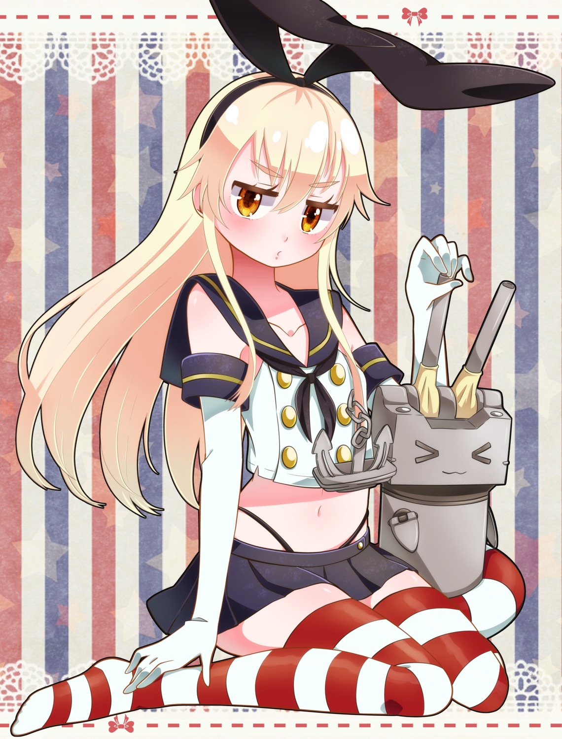 kantai_collection rensouhou-chan shimakaze_(kancolle) thighhighs yupiteru