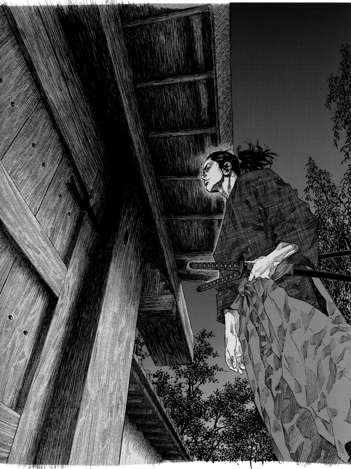 inoue_takehiko male monochrome sword vagabond