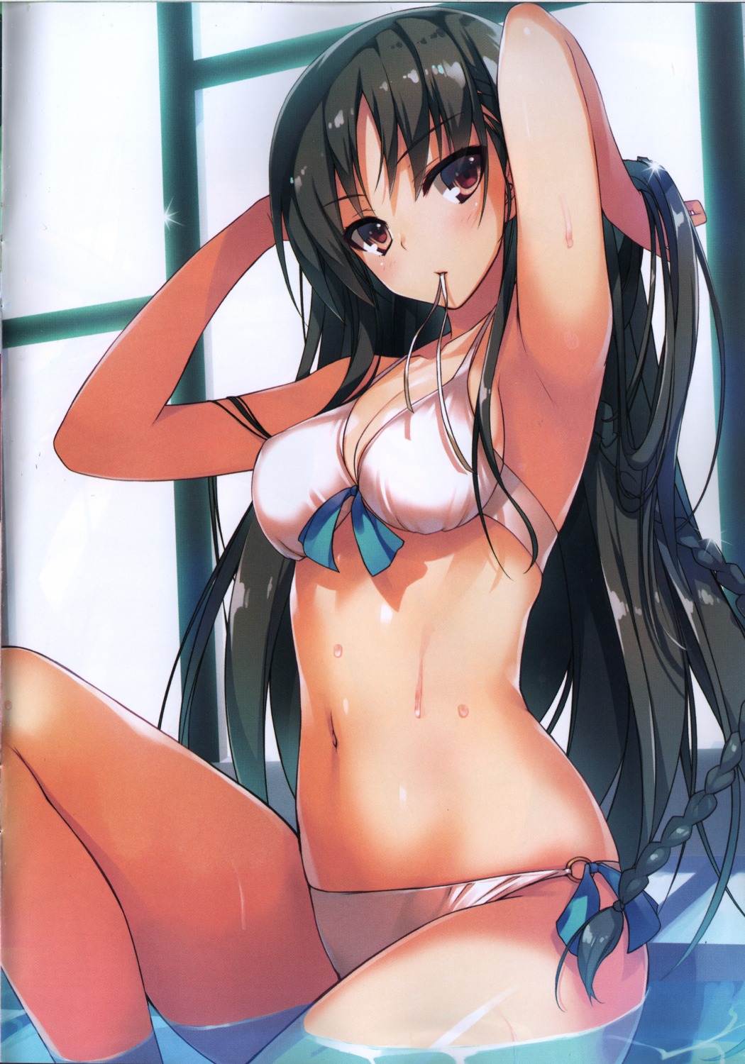 bikini cleavage raw_scan screening swimsuits tomose_shunsaku wet