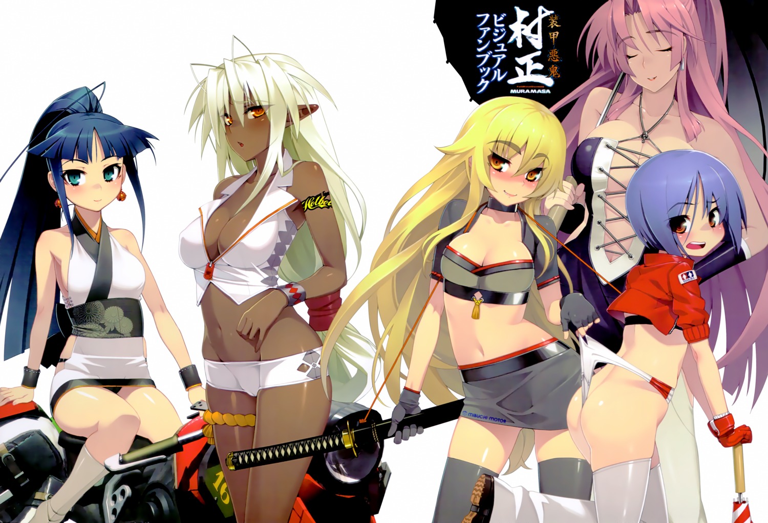 ashikaga_chachamaru ass ayane_ichijou cameltoe cleavage dress erect_nipples full_metal_daemon_muramasa loli minato_hikaru namaniku_atk nitroplus ootori_kanae pantsu pointy_ears sansei_muramasa sword thighhighs thong