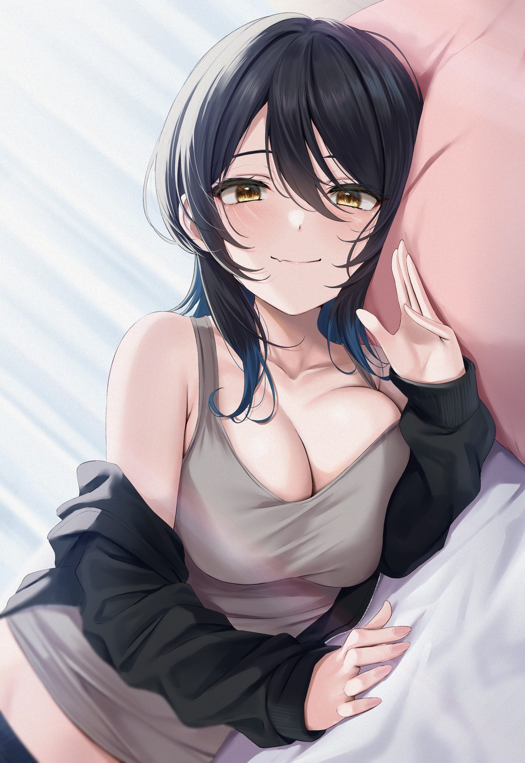 cleavage no_bra rama_(yu-light8)