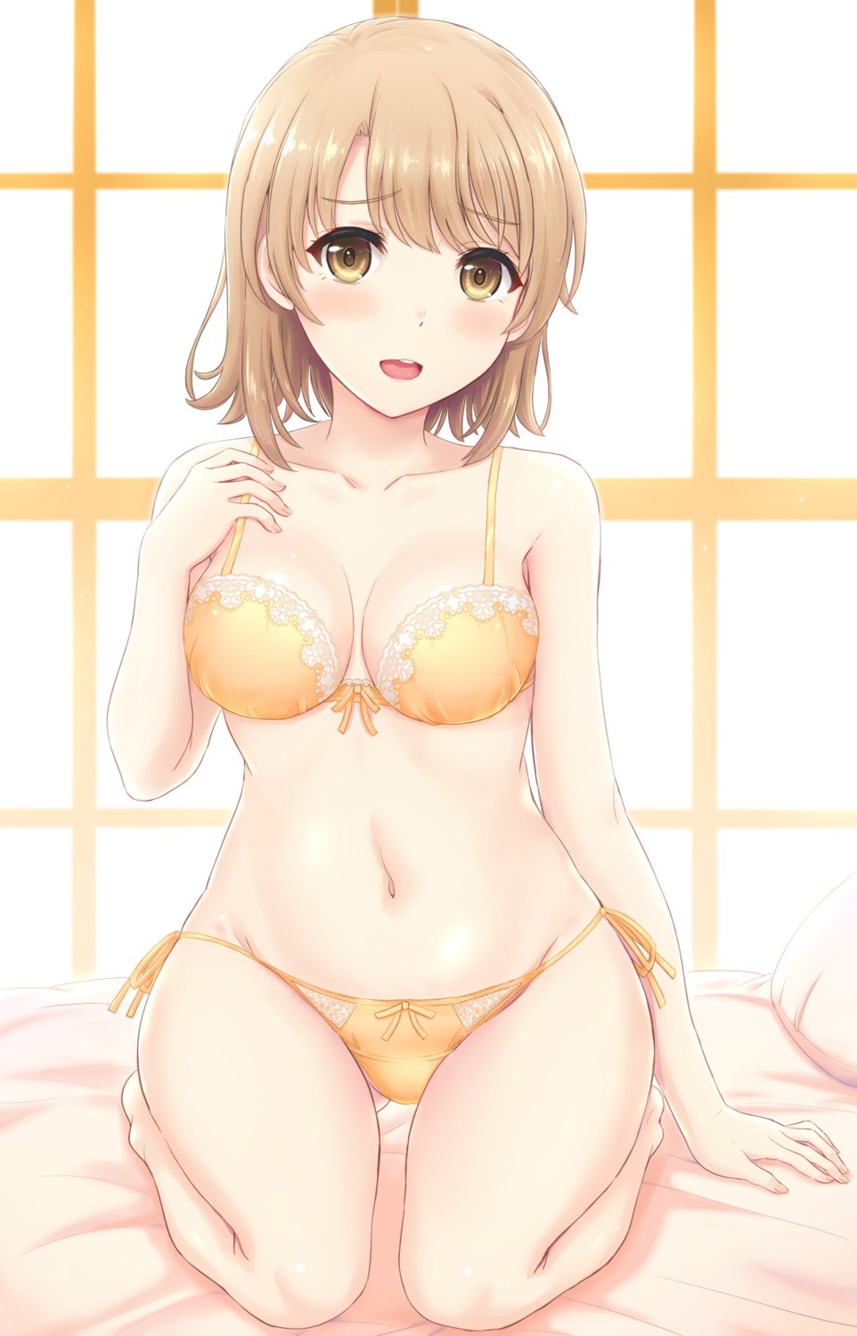 bra cleavage inanaki_shiki isshiki_iroha pantsu string_panties yahari_ore_no_seishun_lovecome_wa_machigatteiru.