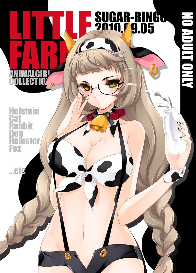 animal_ears cleavage horns juna megane