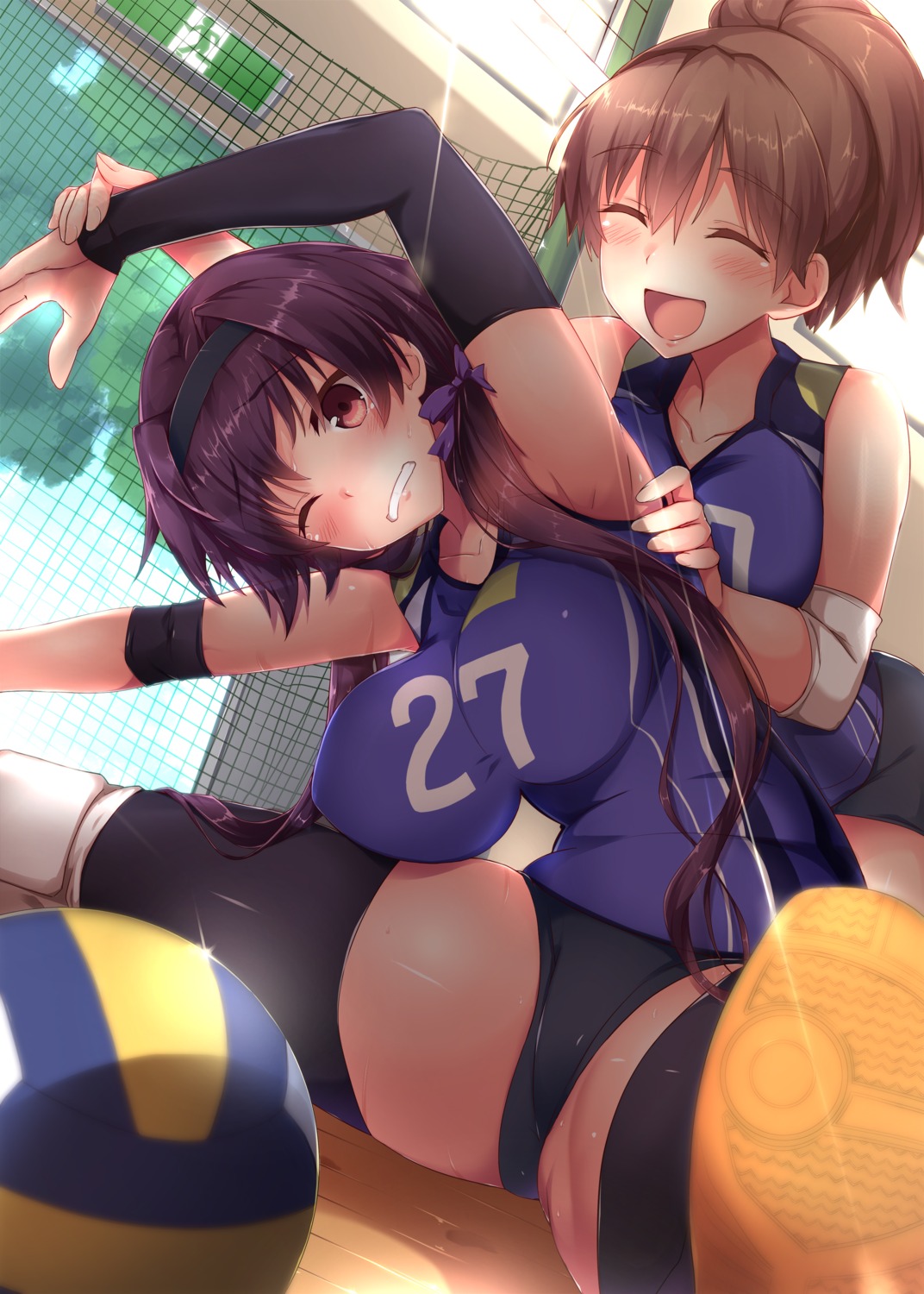 buruma gym_uniform satou_(kuso-neet) thighhighs