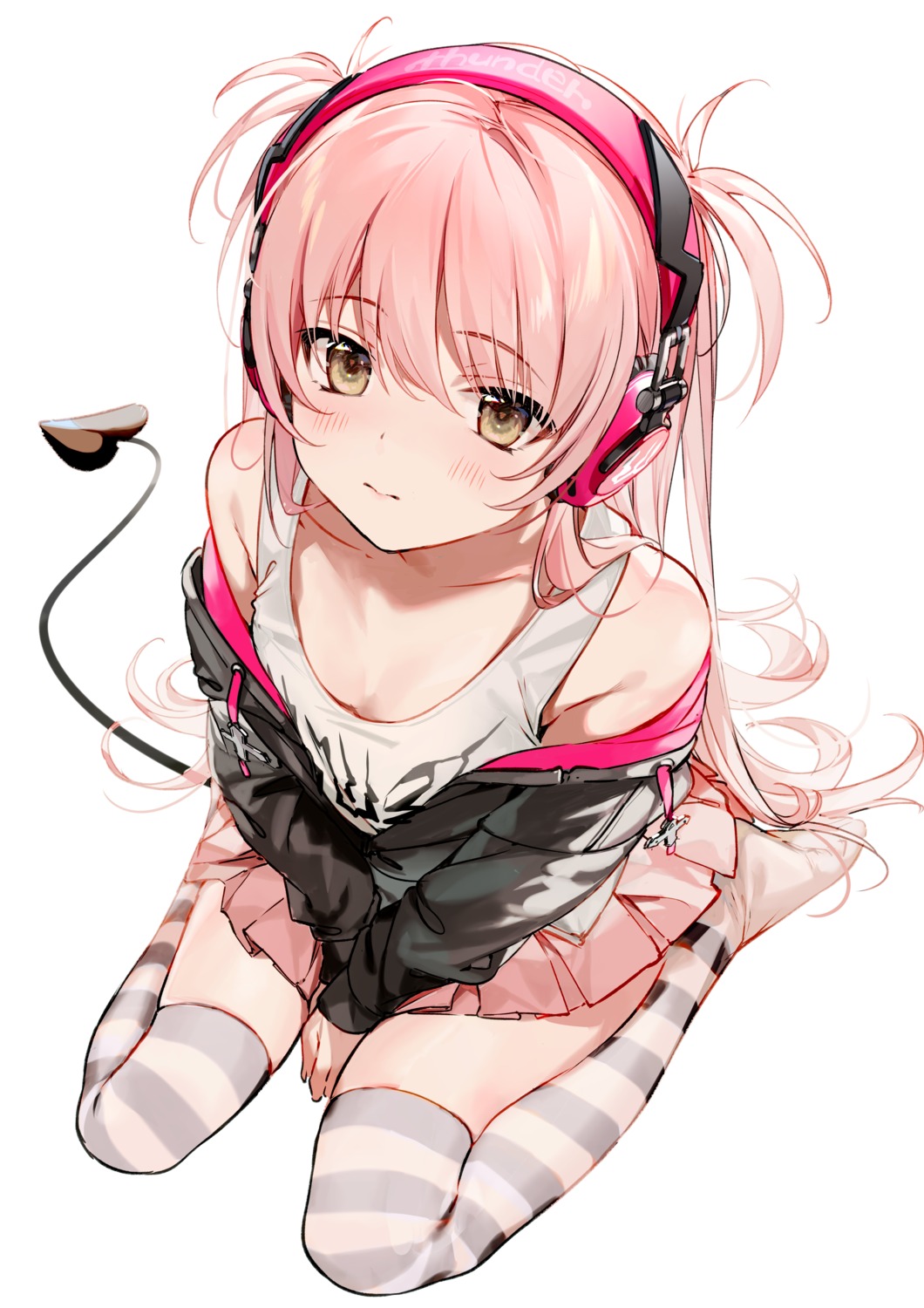 al_mican headphones tail thighhighs