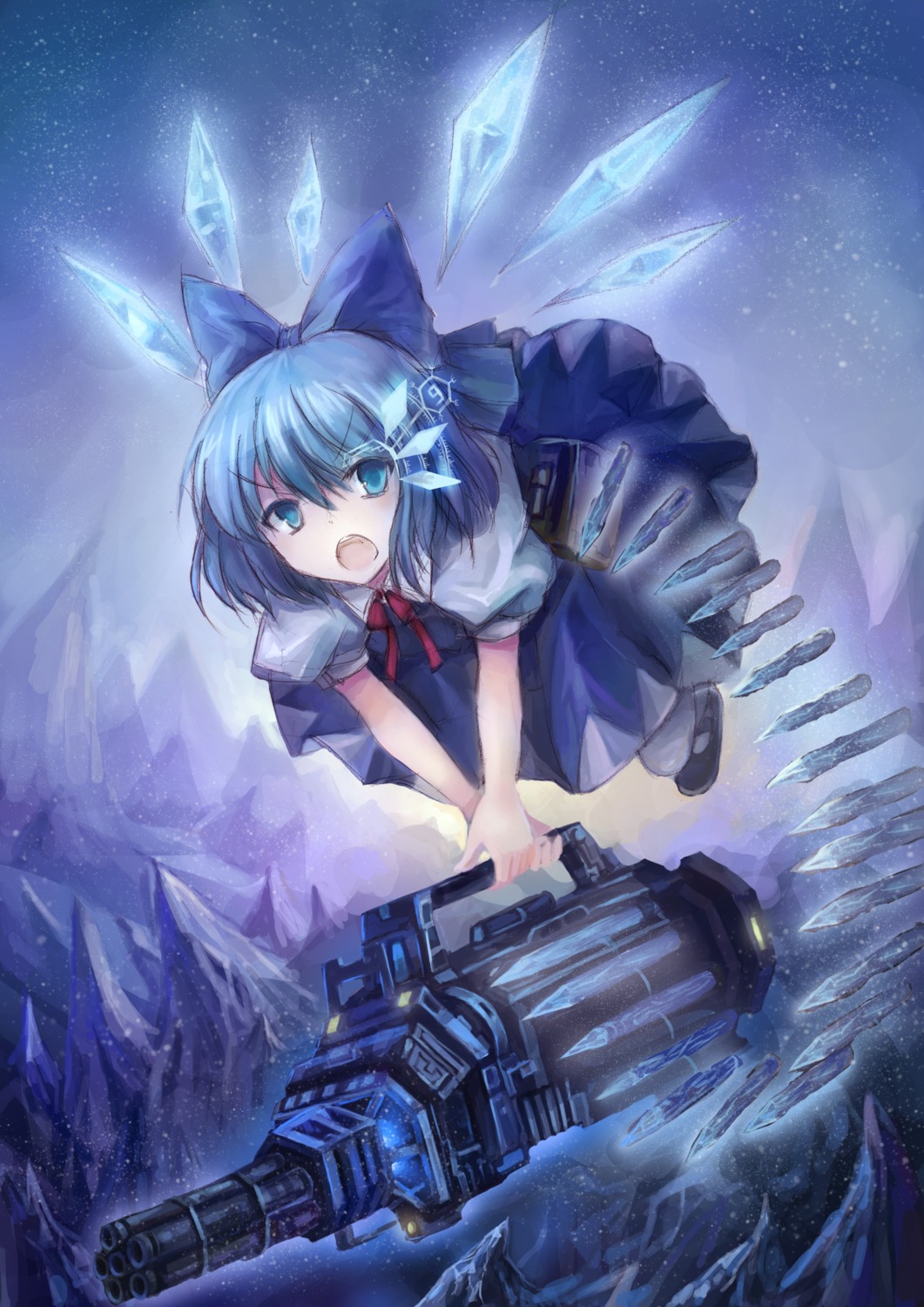 cirno gun oto_taku touhou