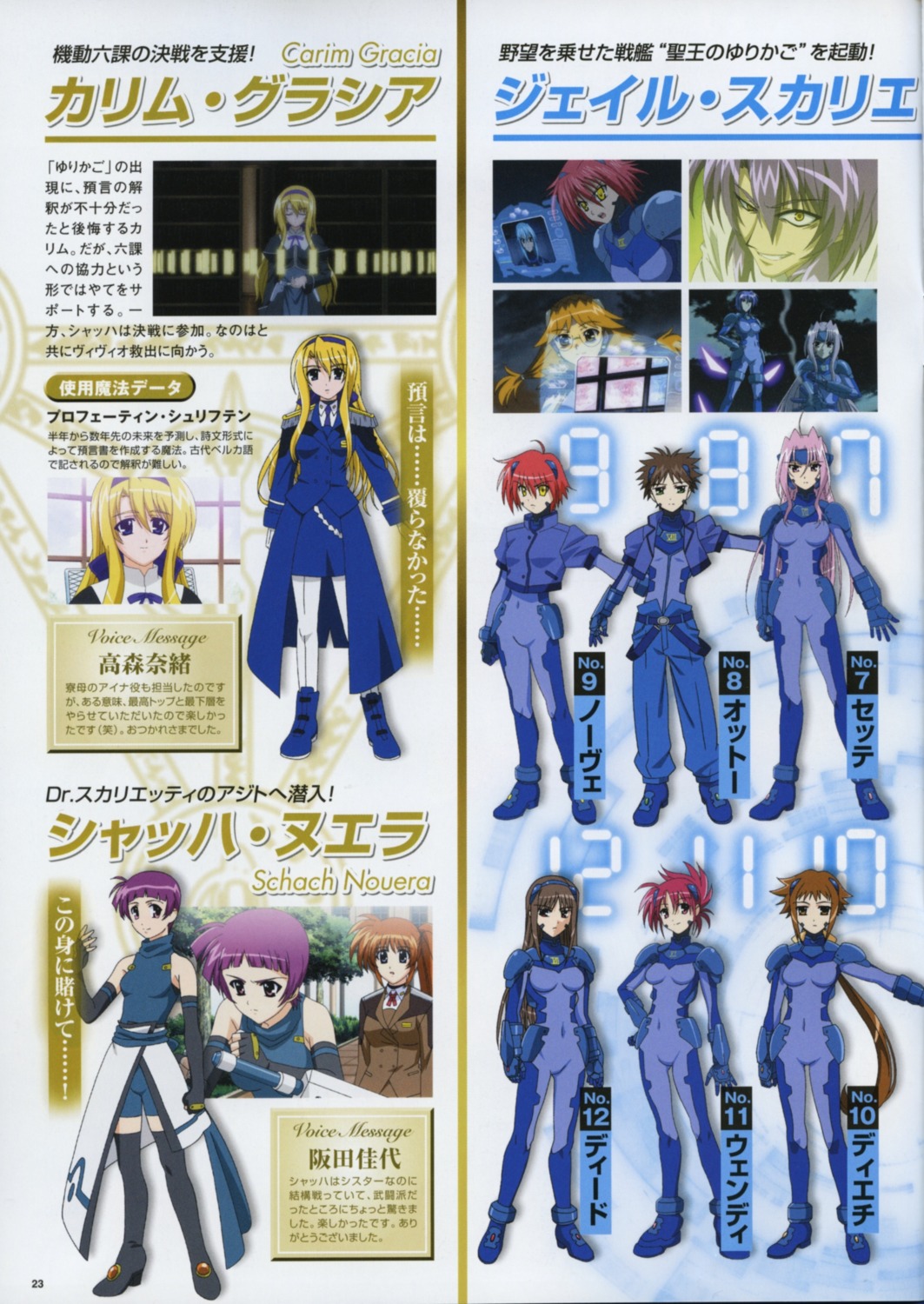 carim_gracia deed dieci jail_scaglietti mahou_shoujo_lyrical_nanoha mahou_shoujo_lyrical_nanoha_strikers nove schach_nouera sette wendi