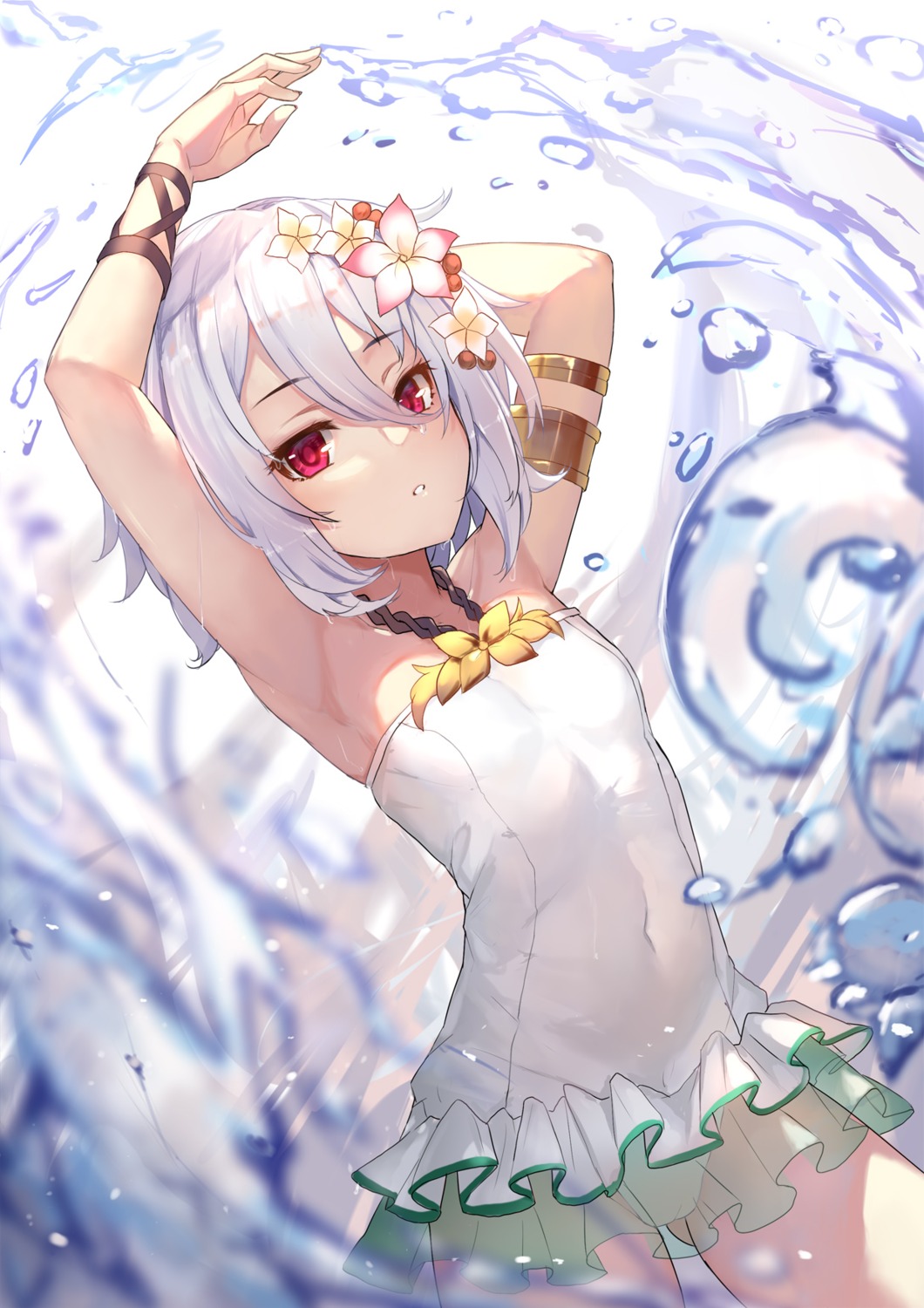 kokkoro musyne_xsk princess_connect princess_connect!_re:dive see_through swimsuits