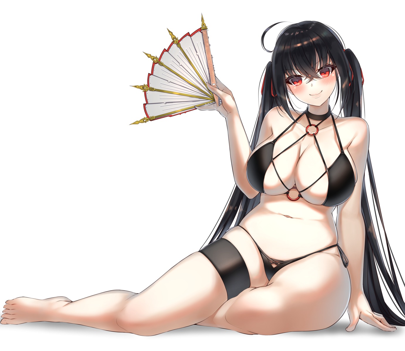 azur_lane bikini cleavage garter swimsuits taihou_(azur_lane) yamanokami_eaka