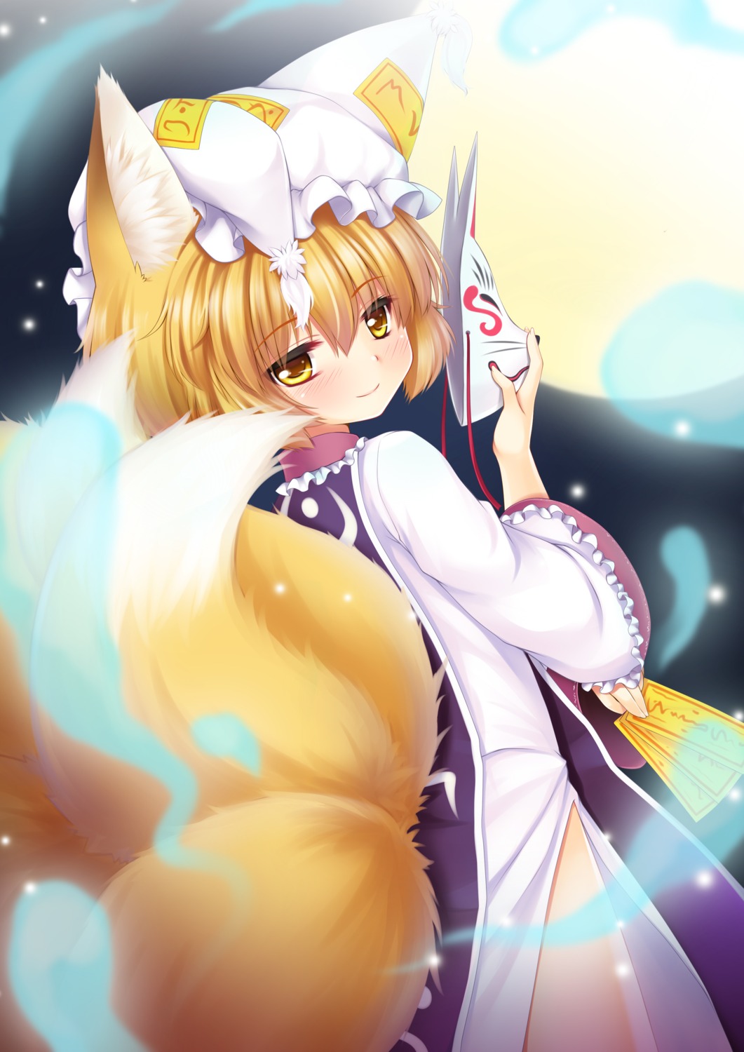 animal_ears kitsune ookami_ryuu tail touhou yakumo_ran