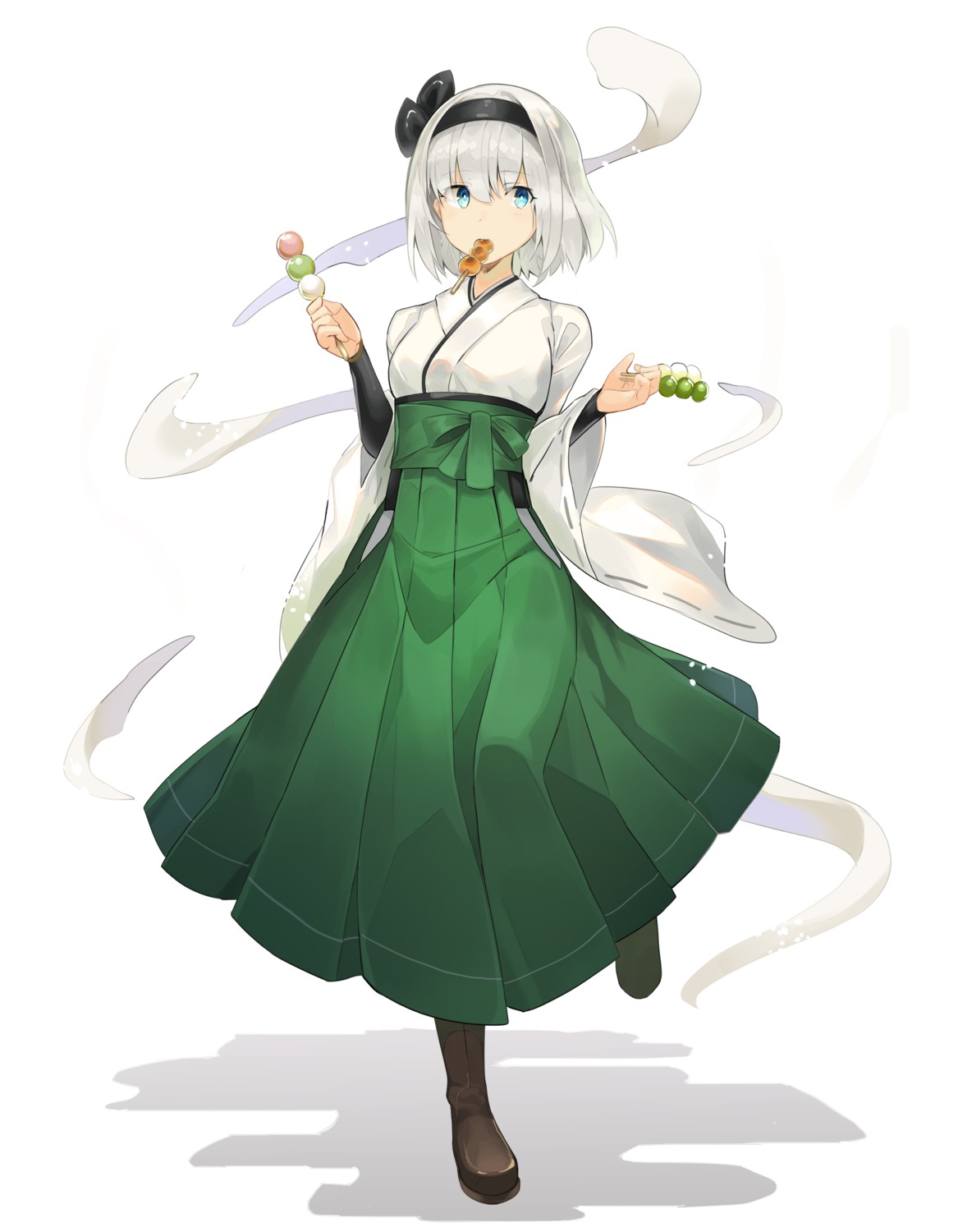 japanese_clothes konpaku_youmu myon rin_falcon touhou