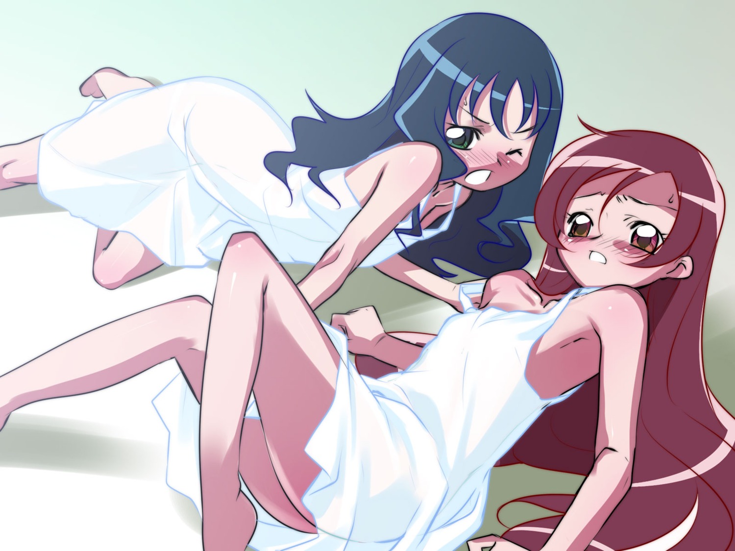 dress hanasaki_tsubomi heartcatch_pretty_cure! hikage_eiji kurumi_erika pretty_cure summer_dress wallpaper