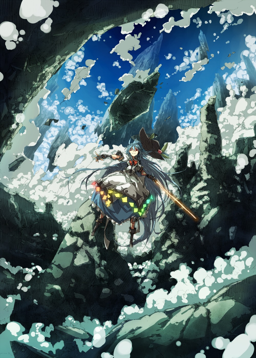 hinanawi_tenshi page sword touhou