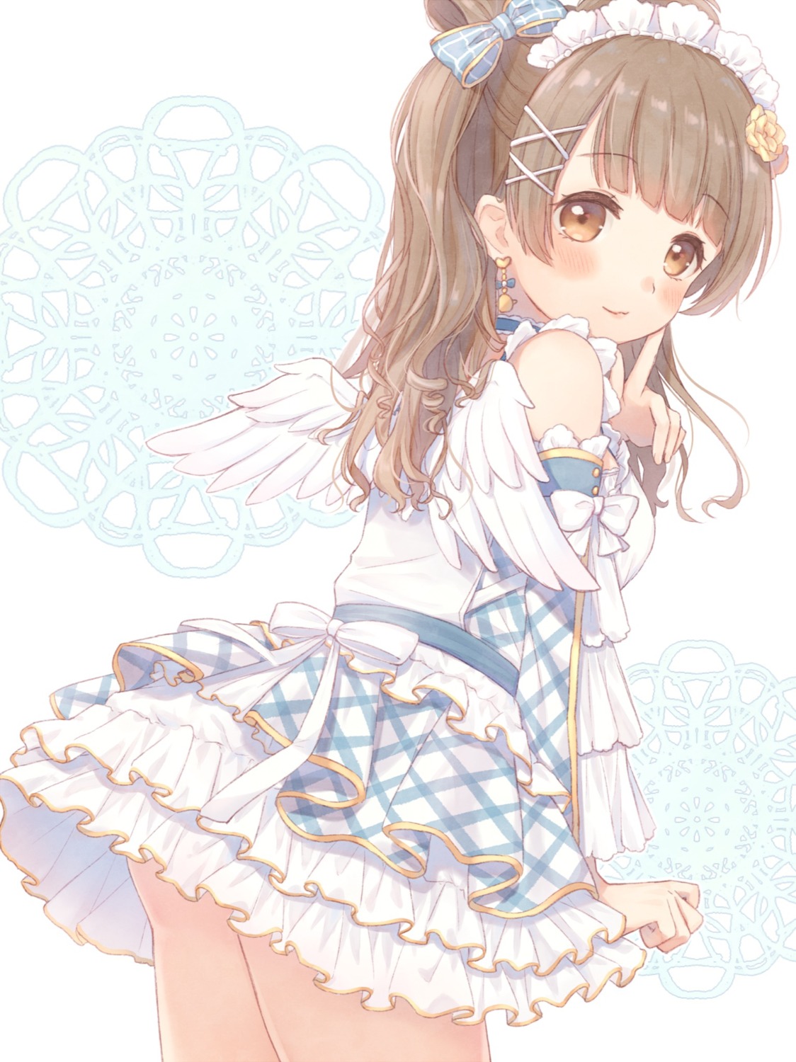 kazane_mari love_live! minami_kotori skirt_lift wings