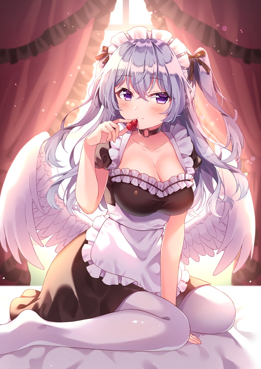 angel cleavage maid siooooono wings