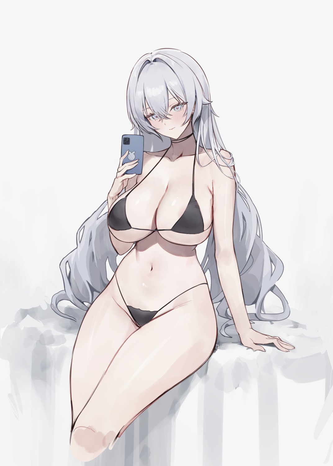 @shuntarou benghuai_xueyuan bikini bronya_zaychik honkai_impact selfie swimsuits