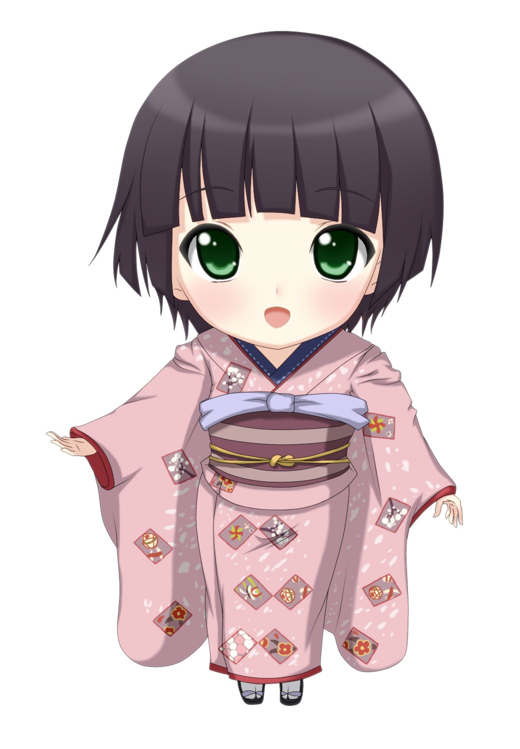 chibi ikoku_meiro_no_croisee kimono kuena yune