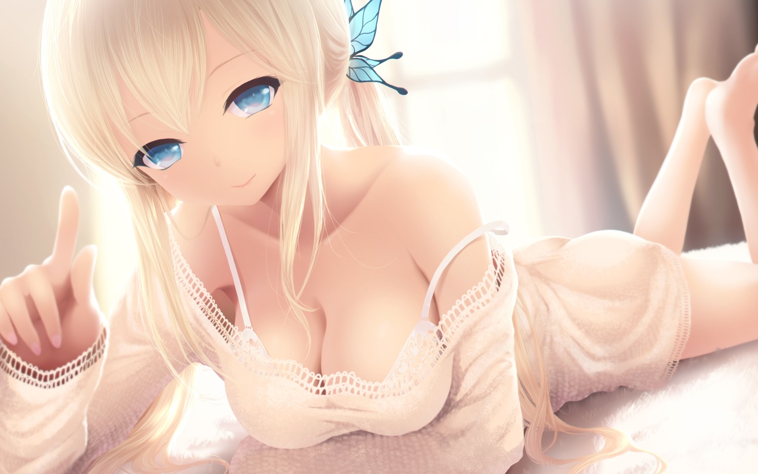 boku_wa_tomodachi_ga_sukunai bra cait cleavage dress kashiwazaki_sena wallpaper