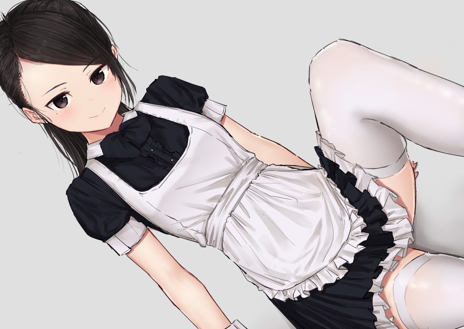 maid skirt_lift stockings thighhighs zuima