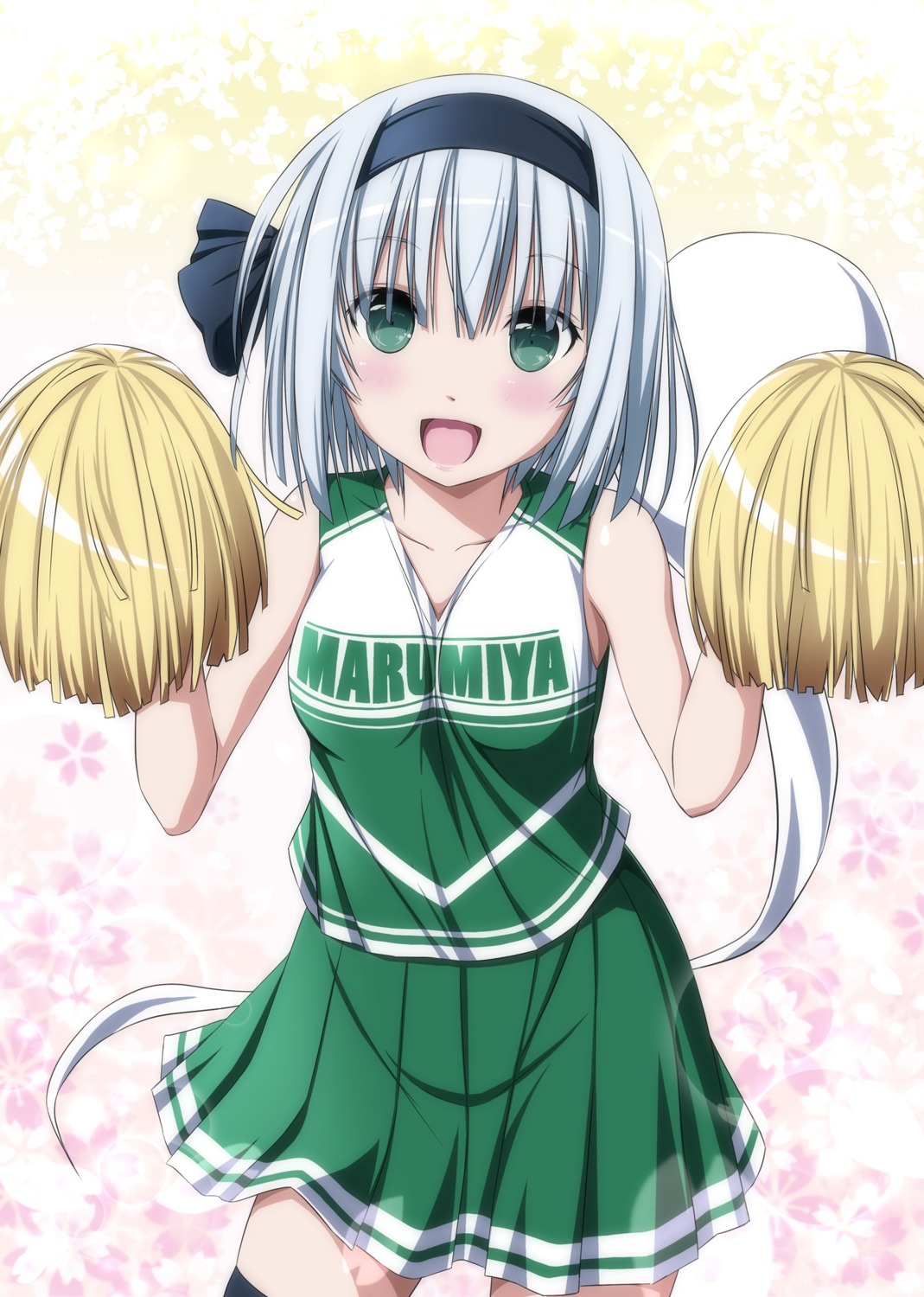 cheerleader konpaku_youmu myon nori_tamago thighhighs touhou