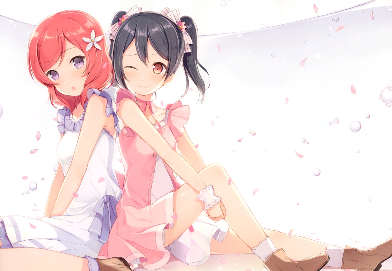 6u dress love_live! love_live!_(series) nishikino_maki yazawa_nico