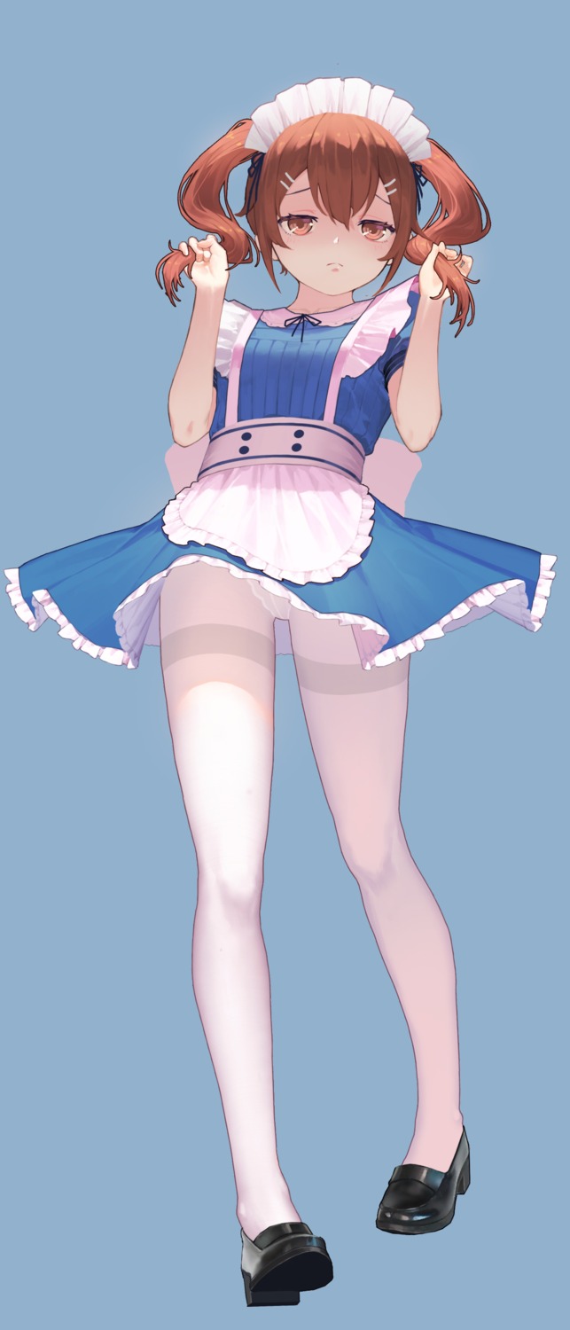 maid pantsu pantyhose siunaus skirt_lift