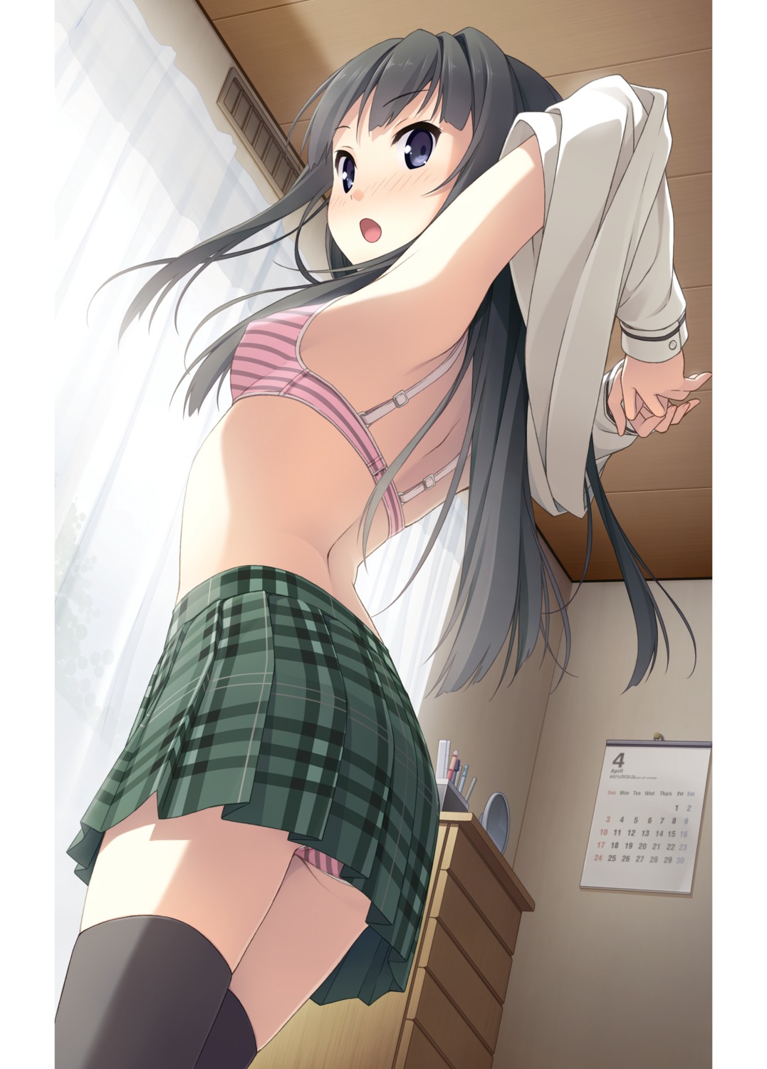 ayase_sayuki bra digital_version kantoku pantsu thighhighs undressing your_diary