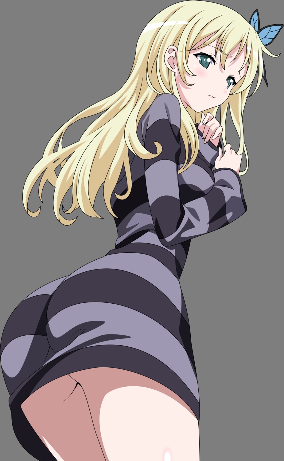 ass boku_wa_tomodachi_ga_sukunai kashiwazaki_sena nopan transparent_png vector_trace