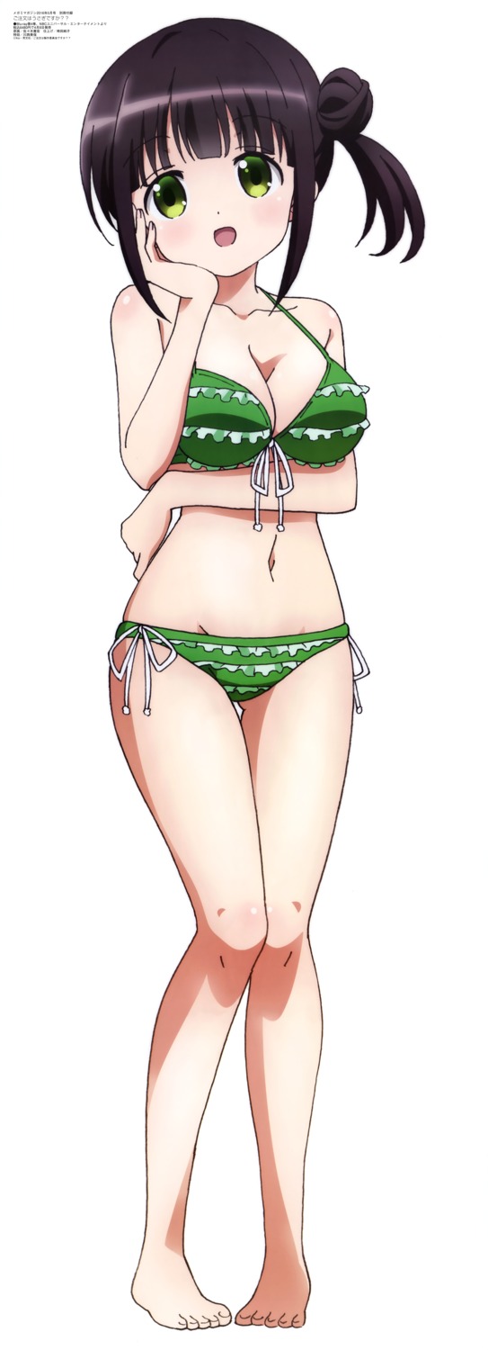 bikini breast_hold cleavage feet gochuumon_wa_usagi_desu_ka? sasaki_takahiro swimsuits ujimatsu_chiya