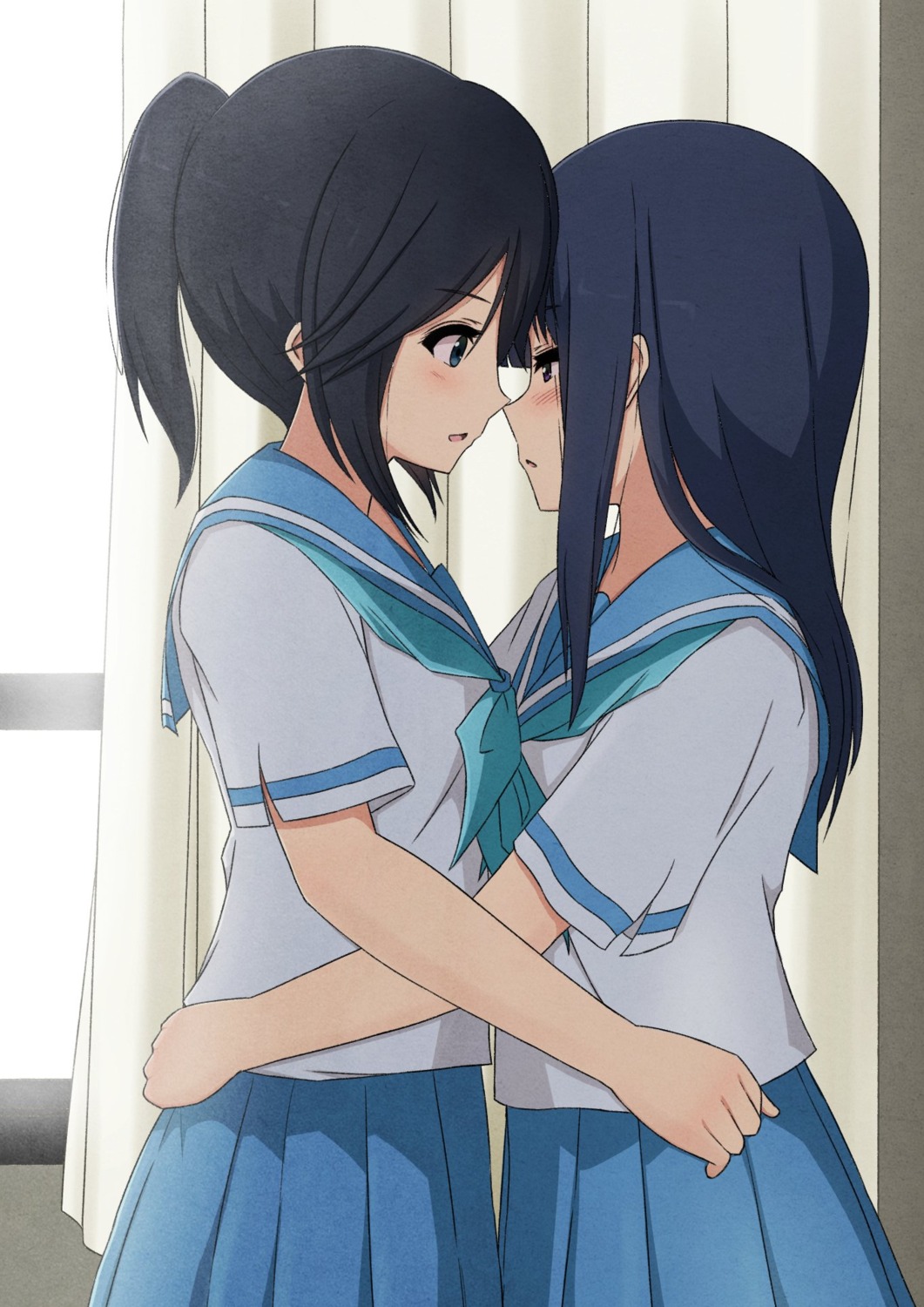 hibike!_euphonium kasaki_nozomi seifuku waflove yoroizuka_mizore yuri