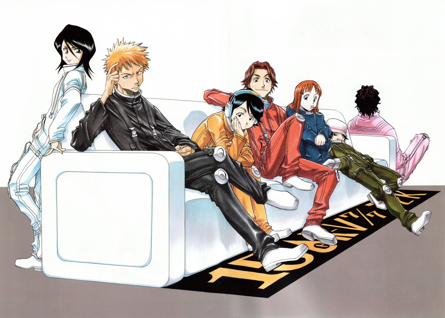 bleach inoue_orihime kubo_tite kuchiki_rukia kurosaki_ichigo yasutora_sado