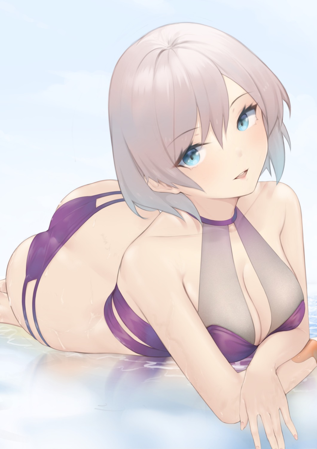 bikini mari_(doraerin0) mujina see_through ssss.dynazenon swimsuits wet