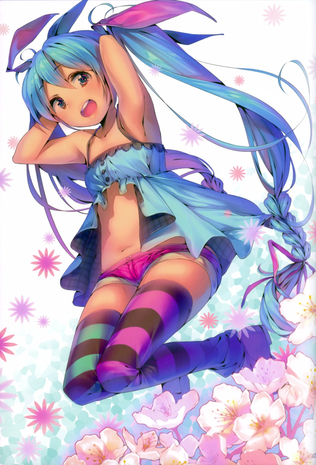 dsmile hatsune_miku thighhighs vocaloid