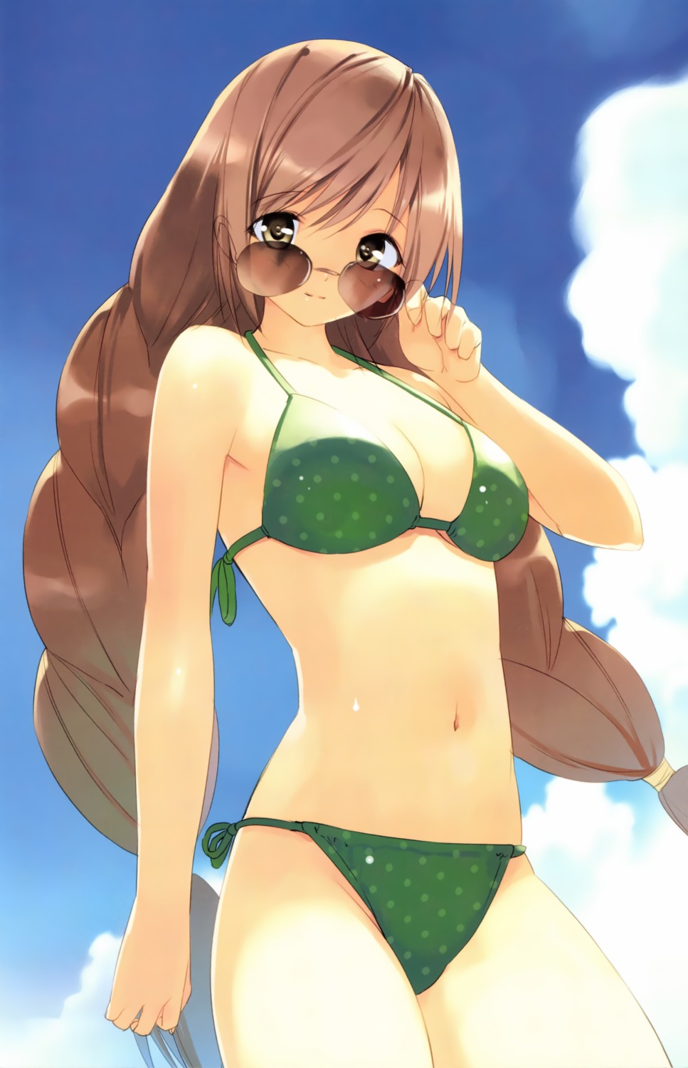 bikini cleavage etude hinata_asahi soshite_ashita_no_sekai_yori swimsuits ueda_ryou