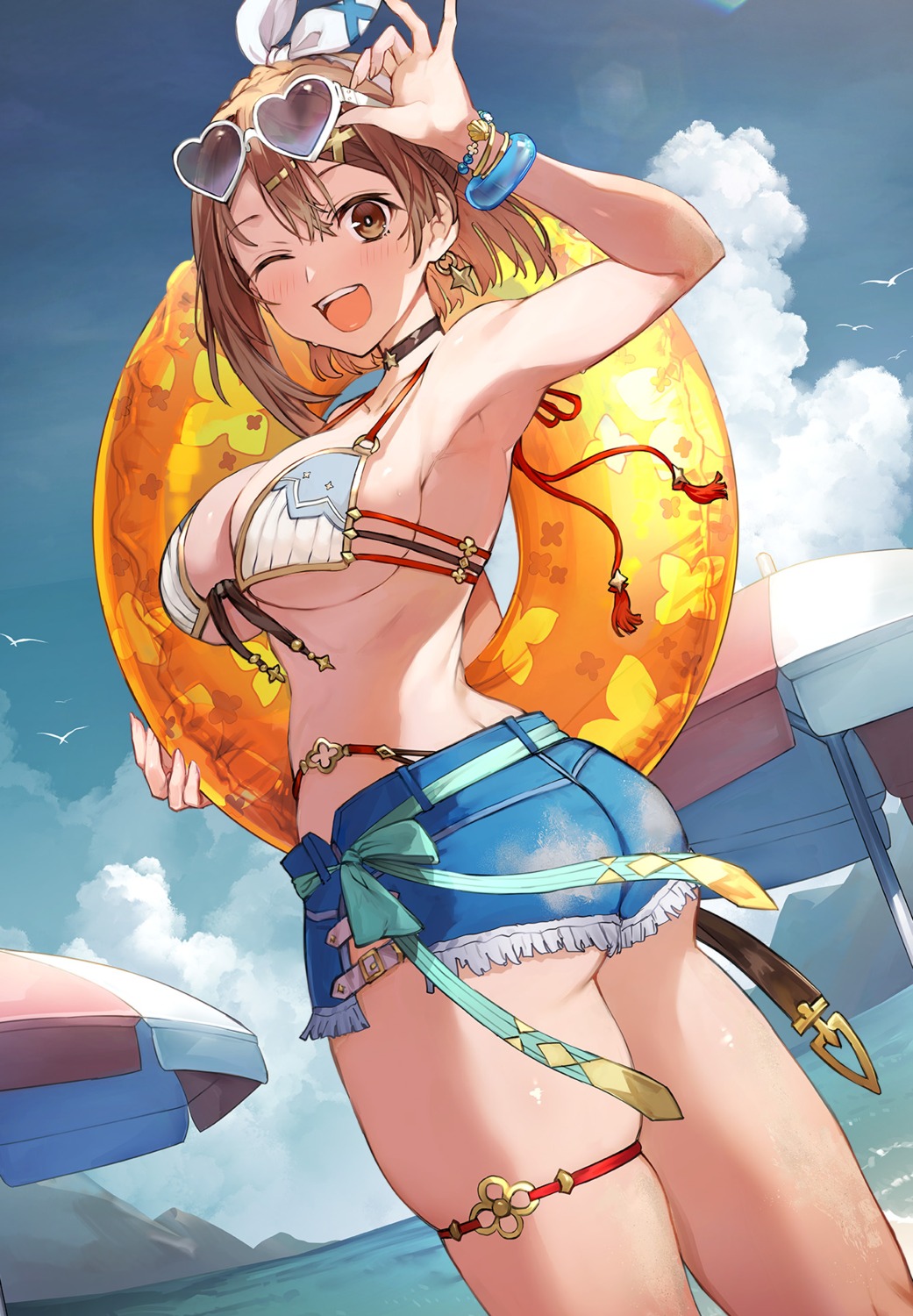 ass atelier atelier_ryza atelier_ryza_3 bikini garter megane reisalin_stout swimsuits toridamono