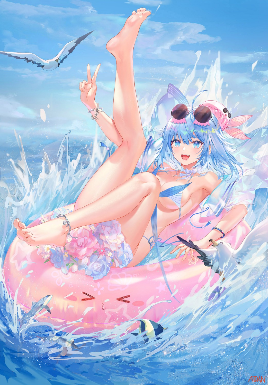 artist_revision atdan bikini feet haiyi megane swimsuits synthesizer_v